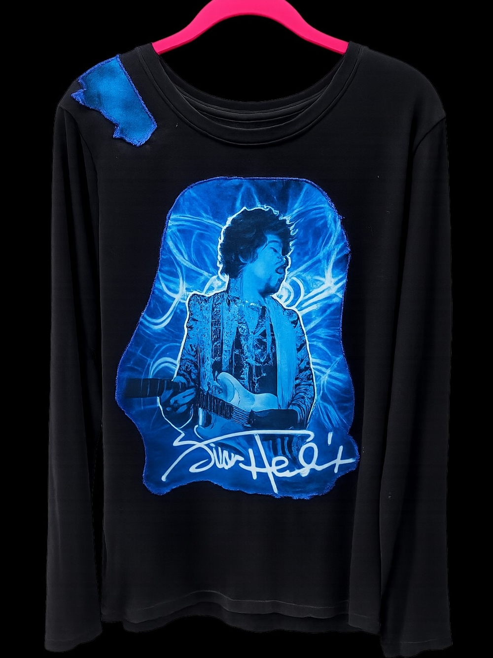 Upcycled Jimi Hendrix Guitar Shirt